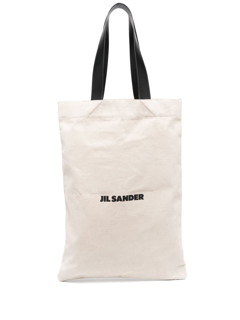 ショルダーバッグ JIL SANDER Logo-print Linen Tote Bag Natural JIL SANDER Logo-print Linen Tote Bag Natural