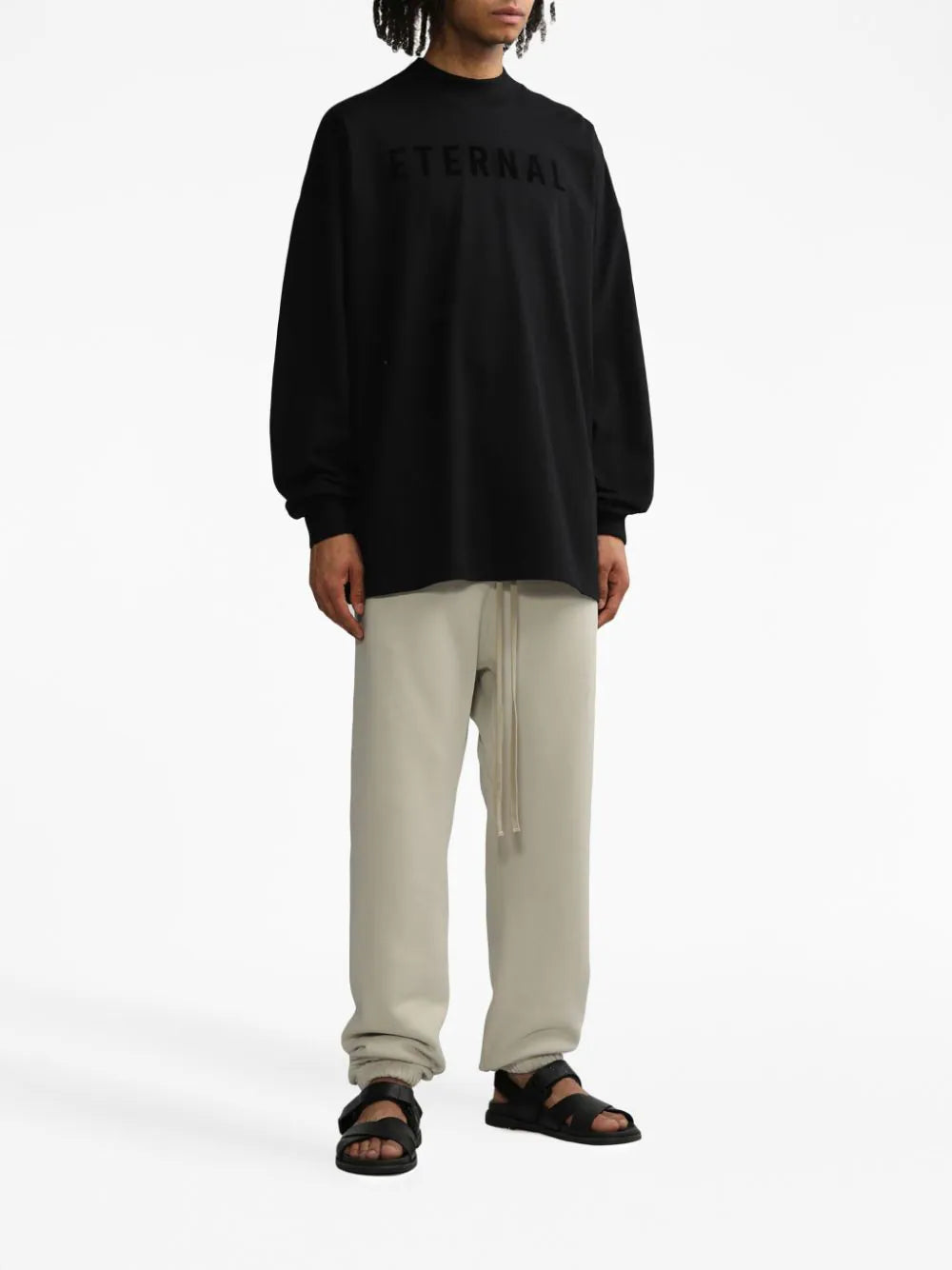 FEAR OF GOD Eternal Cotton Long Sleeve T- Shirt Black