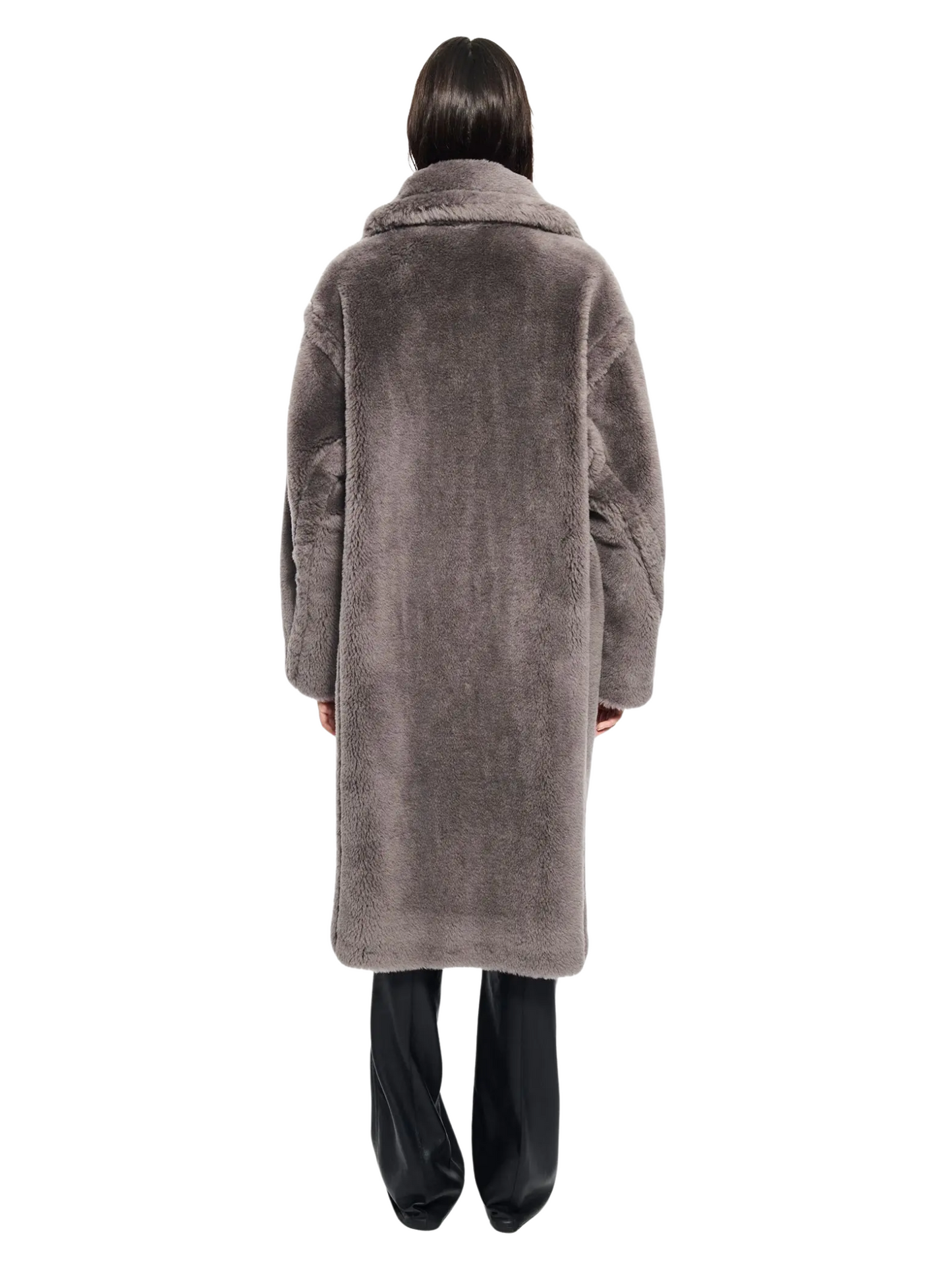 STAND STUDIO WOMEN Biba Long Coat Grey - MAISONDEFASHION.COM