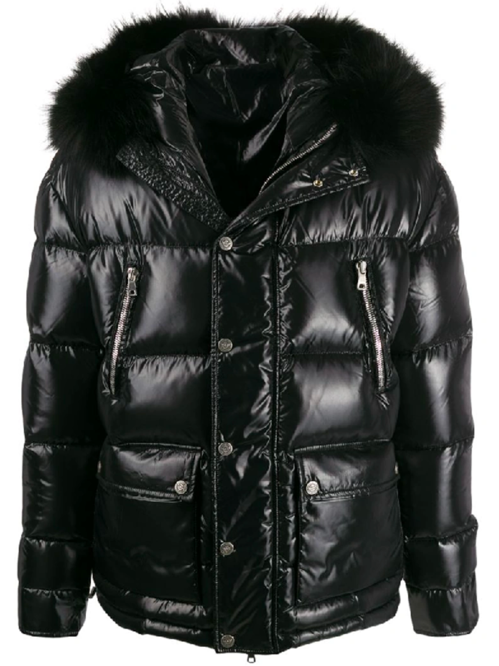 BALMAIN Fur Collar Down Coat Black – MAISONDEFASHION.COM