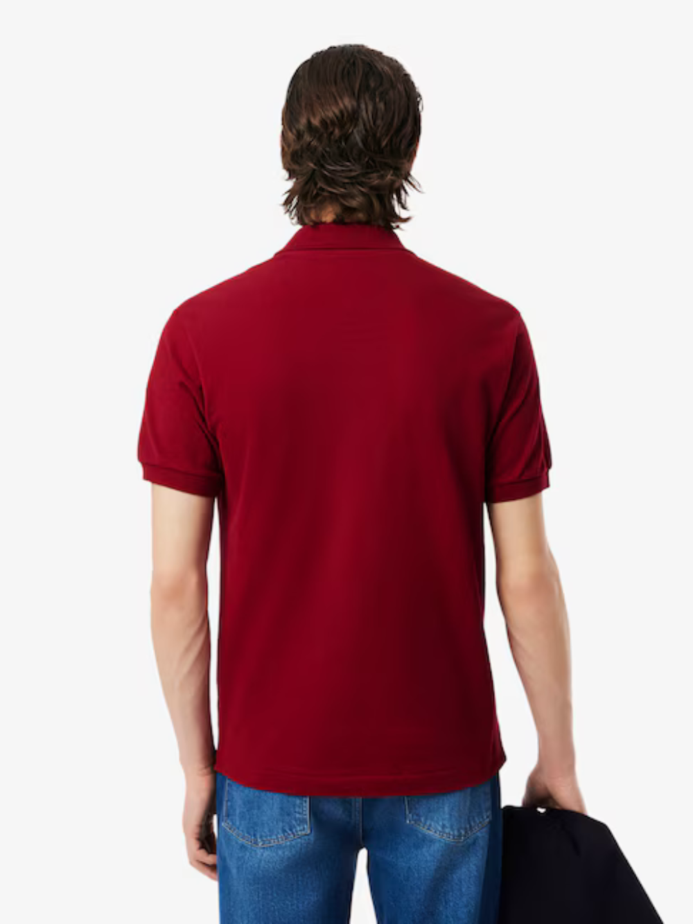 LACOSTE Classic Fit L.12.12 Original Polo Shirt Dark Red - MAISONDEFASHION.COM