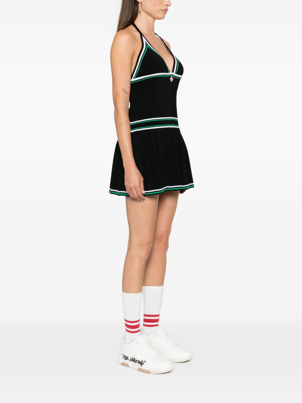 CASABLANCA WOMEN Pleated Day Dress Black – MAISONDEFASHION.COM