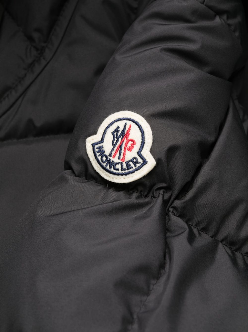 MONCLER WOMEN Faucon Long Coat Black - MAISONDEFASHION.COM