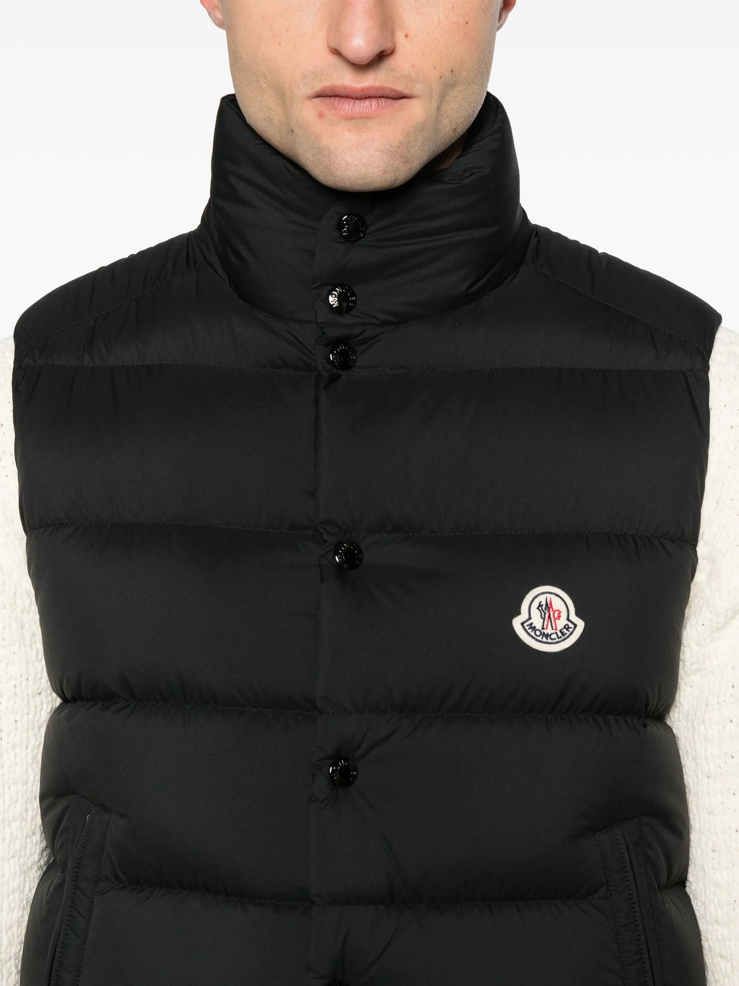 MONCLER Tibb Down Gilet Black - MAISONDEFASHION.COM