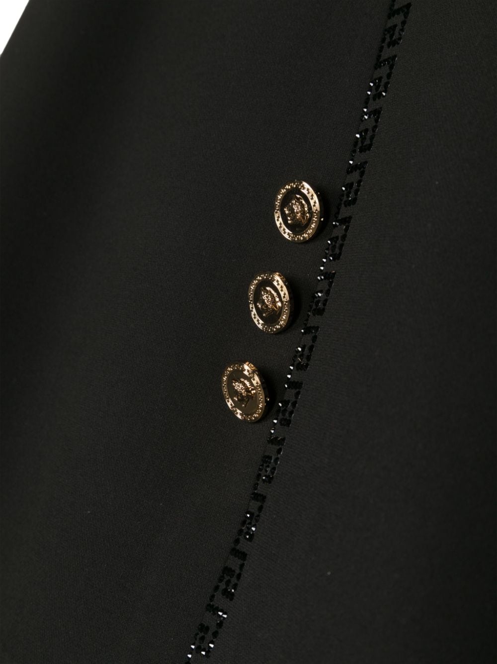 VERSACE KIDS Girls Logo-Embellished Sleeveless Dress Black   MAISONDEFASHION.COM