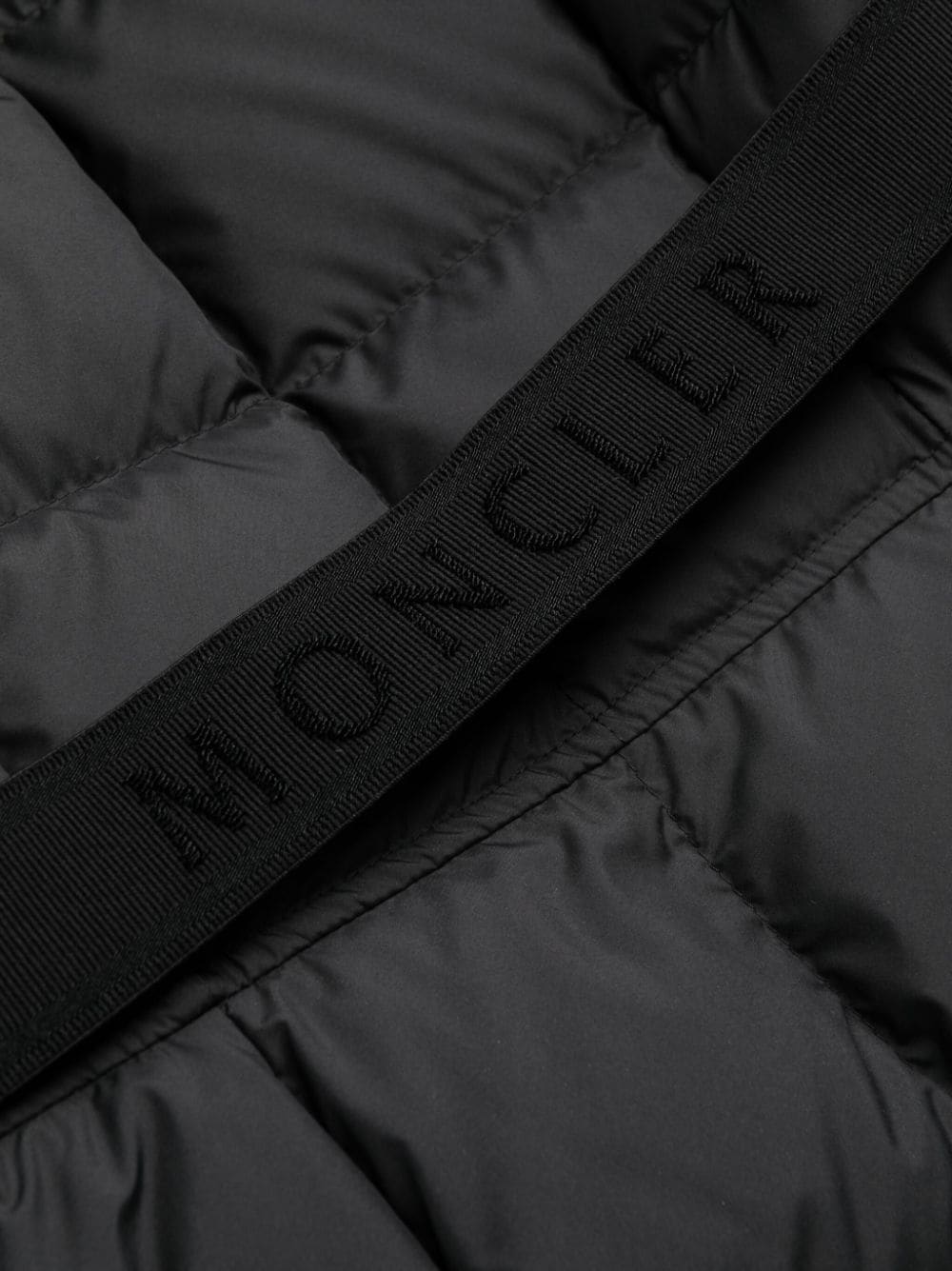 MONCLER WOMEN Faucon Long Coat Black - MAISONDEFASHION.COM