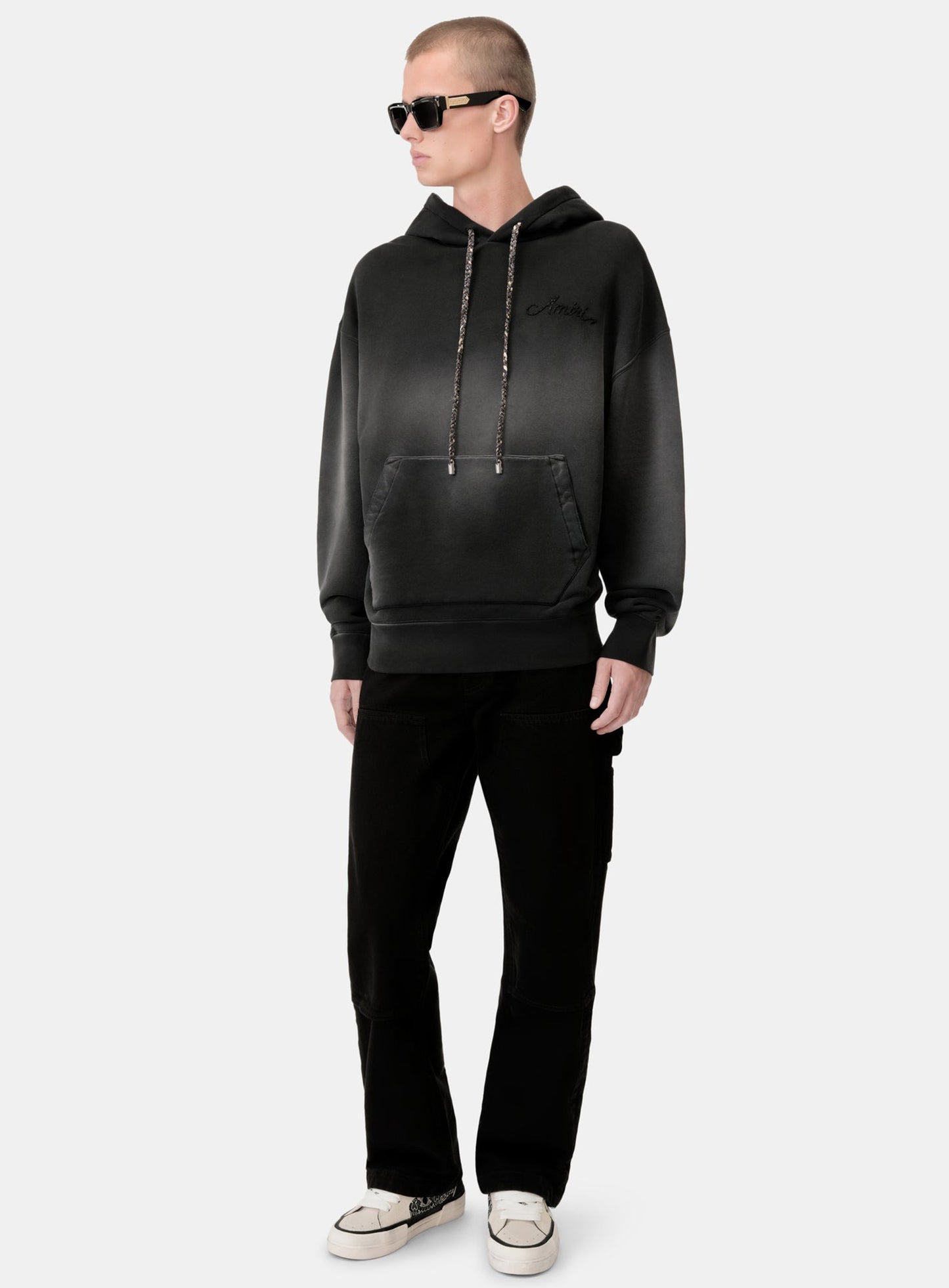 AMIRI Bleach Bandana Hoodie Black – MAISONDEFASHION.COM