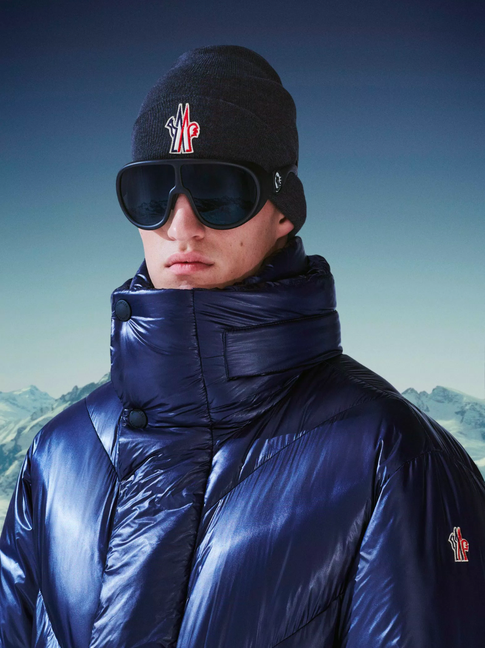 MONCLER GRENOBLE Pure Wool Beanie Navy – MAISONDEFASHION.COM display picture 3