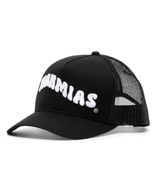 NAHMIAS ブラック メッシュキャップ NAHMIAS Bubble Wave Logo Trucker Hat Black – MAISONDEFASHION.COM