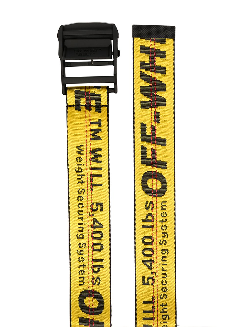 Off-White logo-tape adjustable-fit belt – MAISONDEFASHION.COM display picture 2