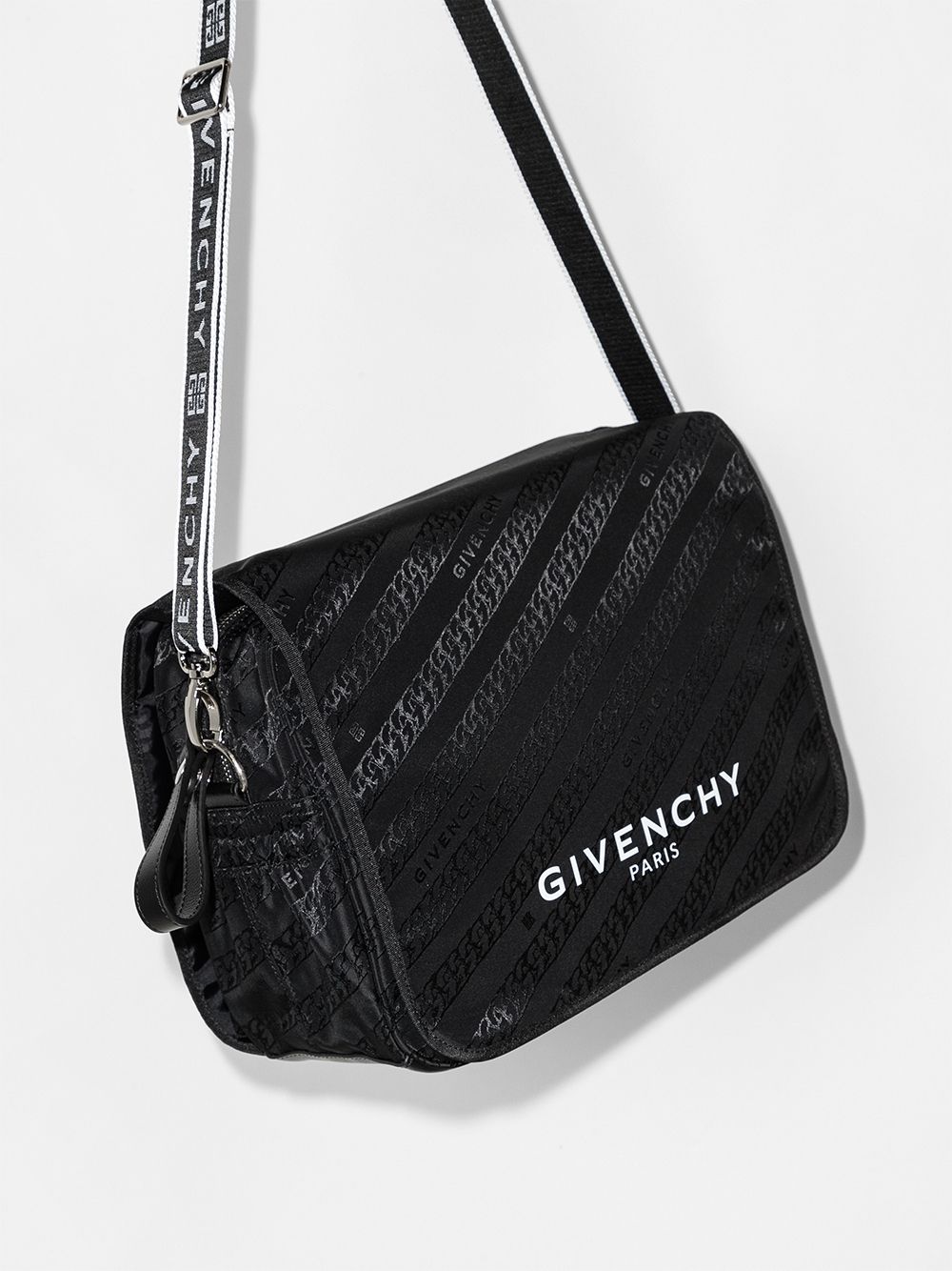 GIVENCHY KIDS Logo Changing Bag Black - MAISONDEFASHION.COM
