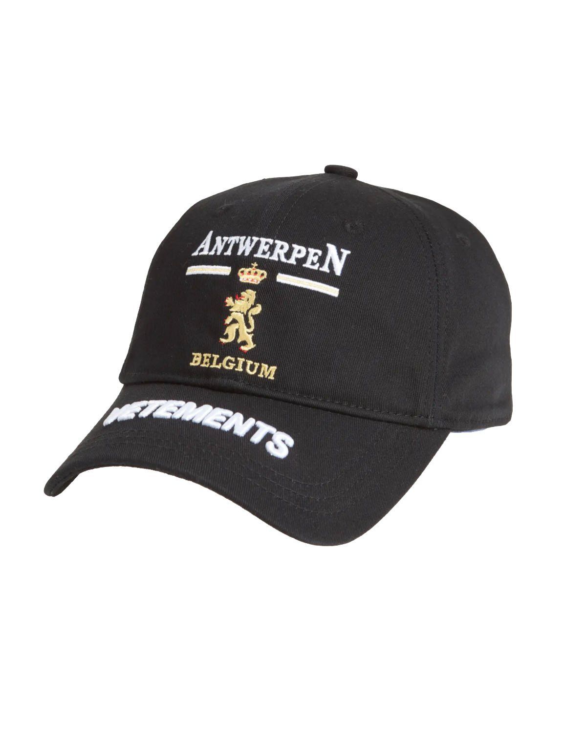 VETEMENTS ANTWERPEN キャップ VETEMENTS Antwerp Logo Cap Black – MAISONDEFASHION.COM
