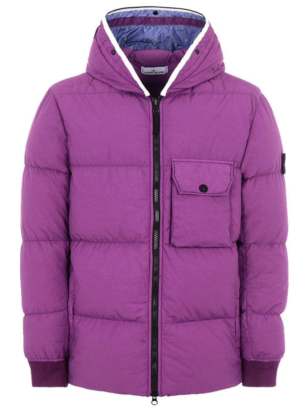 STONE ISLAND Down Jacket Purple – MAISONDEFASHION.COM