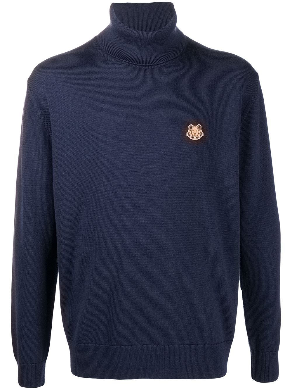 KENZO Tiger Turtleneck Sweatshirt Navy – MAISONDEFASHION.COM