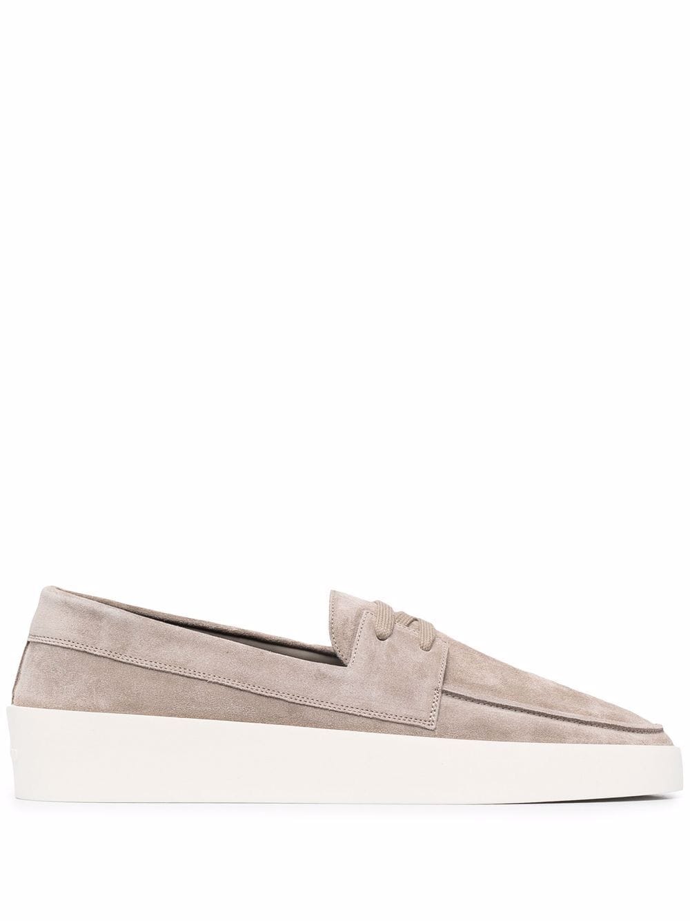FEAR OF GOD Laced Suede Loafers Brown –