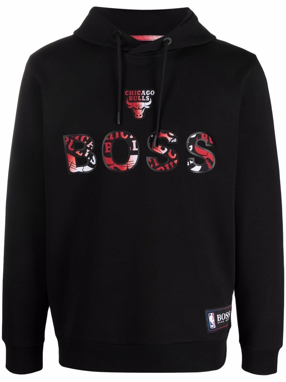 BOSS X NBA Chicago Bulls Logo Hoodie Black – - Main Image