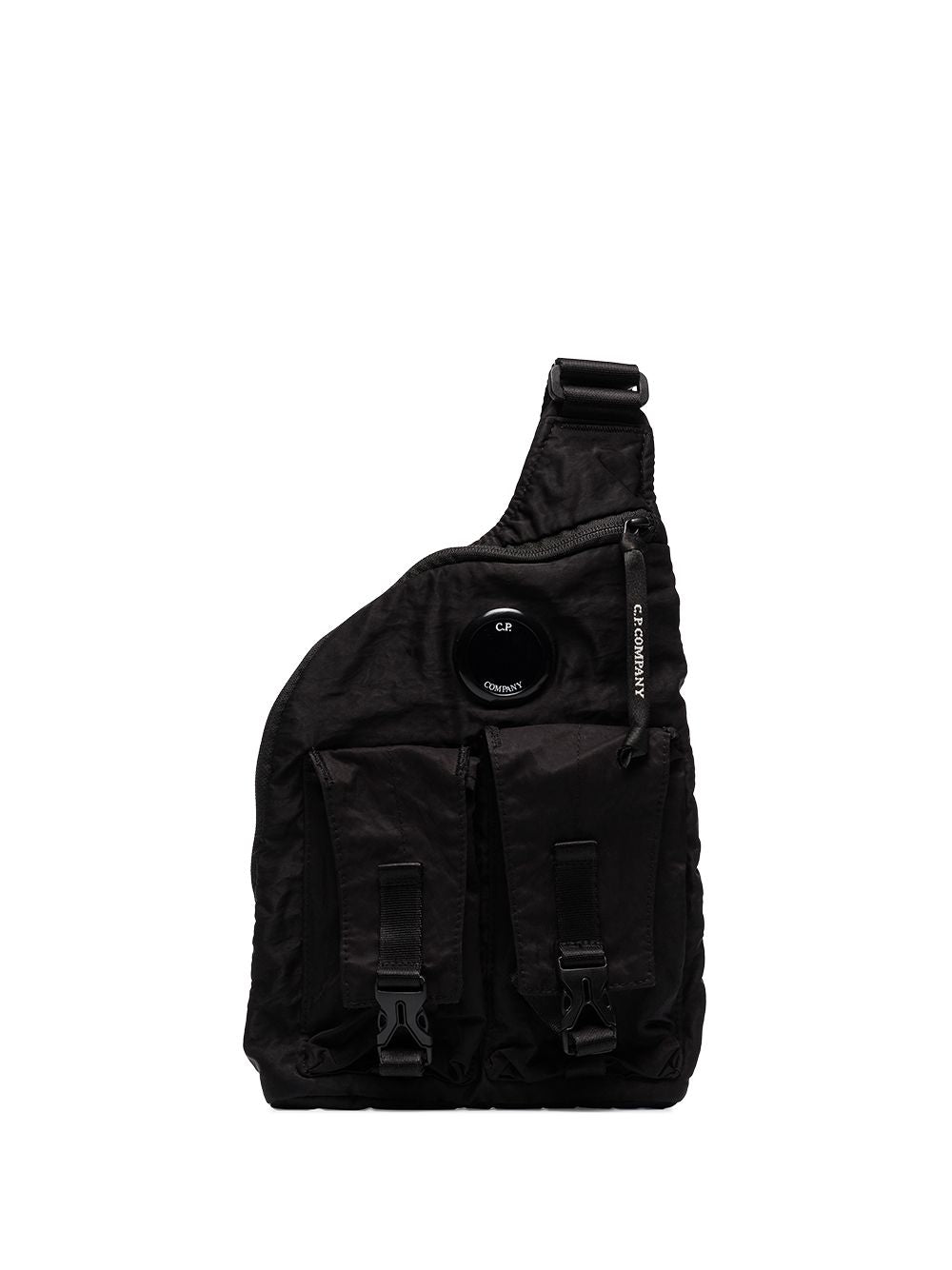 C.P. COMPANY Cross body lens utility backpack Black - MAISONDEFASHION.COM