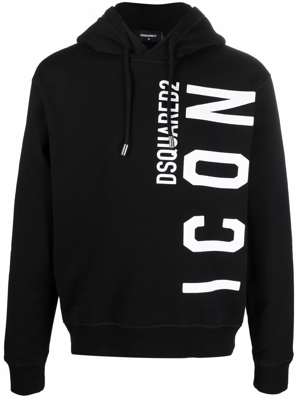 DSQUARED2 Icon Print Hoodie Black – MAISONDEFASHION.COM