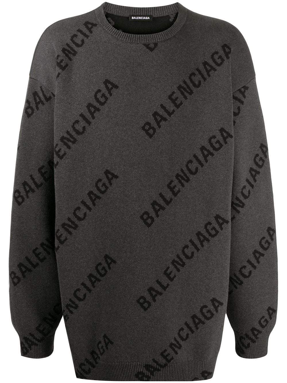 balenciaga sweater mens grey