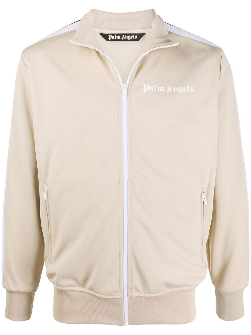 ジャケット Palm Angels PWEH017F23 FAB001 6110 Jackets Beige Palm Angels Beige Track Jacket - Oliver's Archive