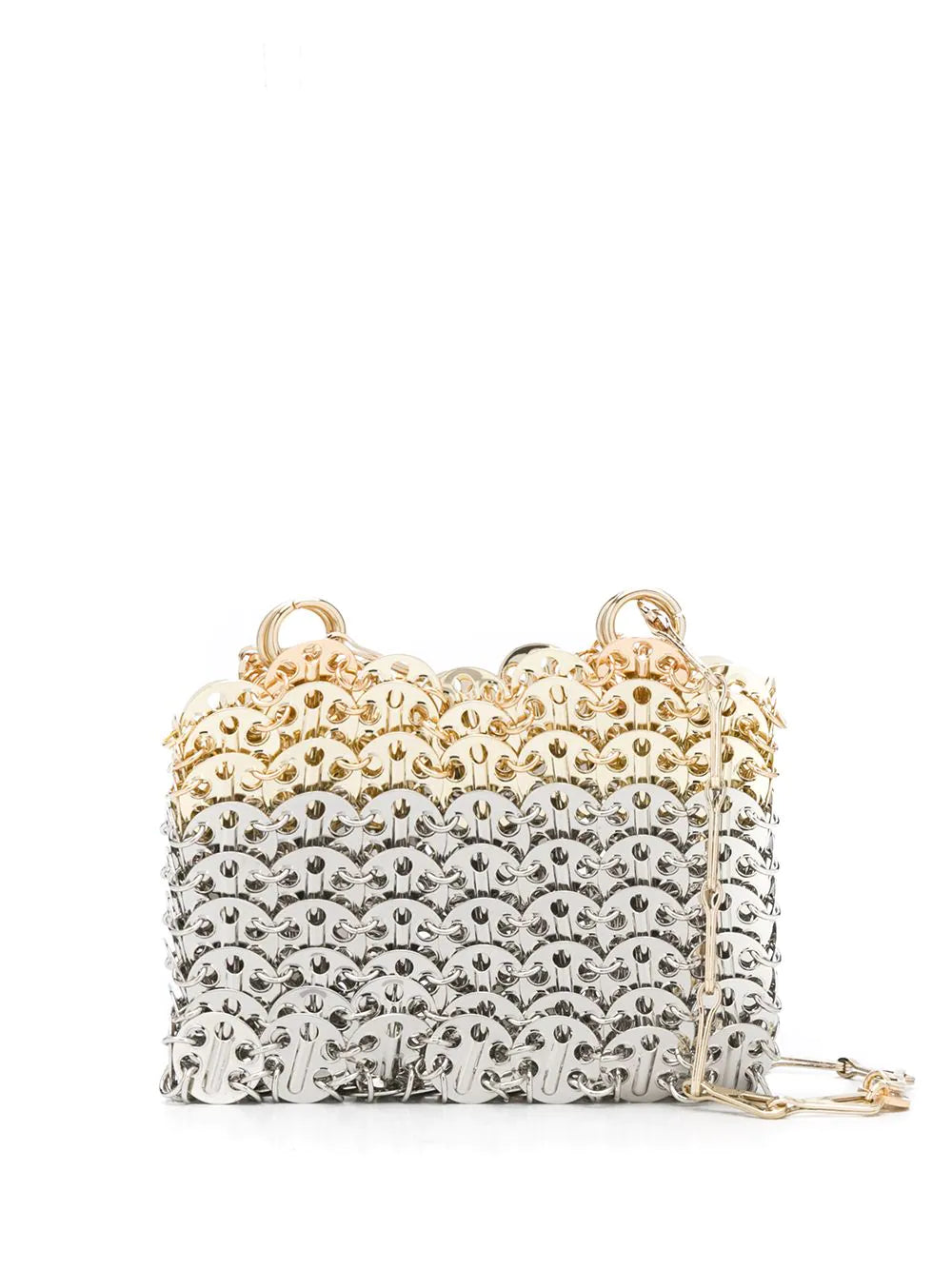 PACO RABANNE WOMEN Iconic 1969 Nano Shoulder Bag Gold/Silver