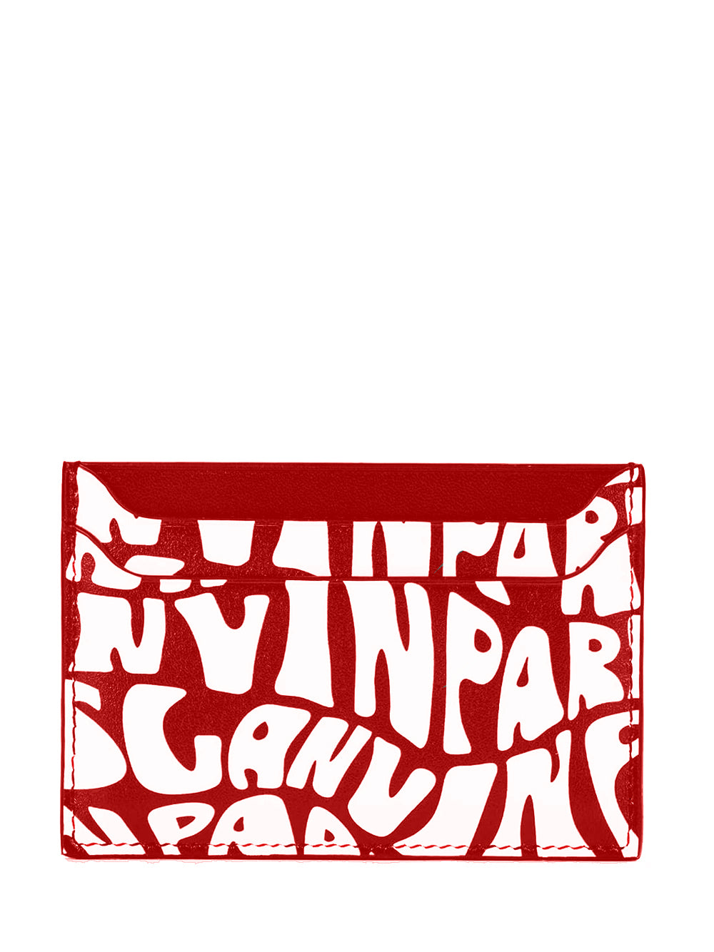 LANVIN All Over Logo Card Holder - MAISONDEFASHION.COM