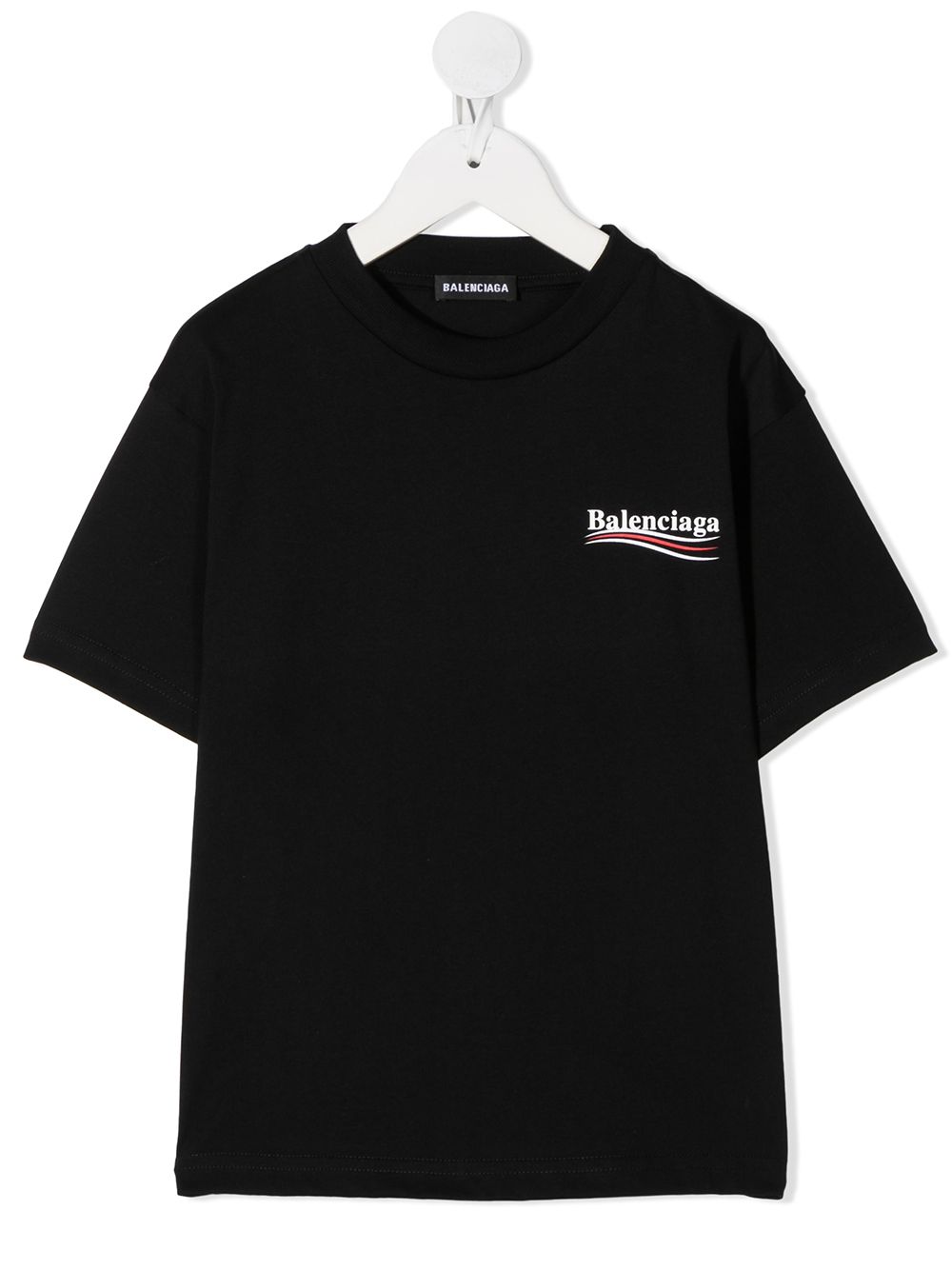 BALENCIAGA KIDS Logo cotton T-shirt Black – MAISONDEFASHION.COM