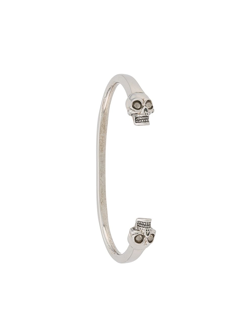 ALEXANDER MCQUEEN Twin Skull Bracelet Silver – MAISONDEFASHION.COM