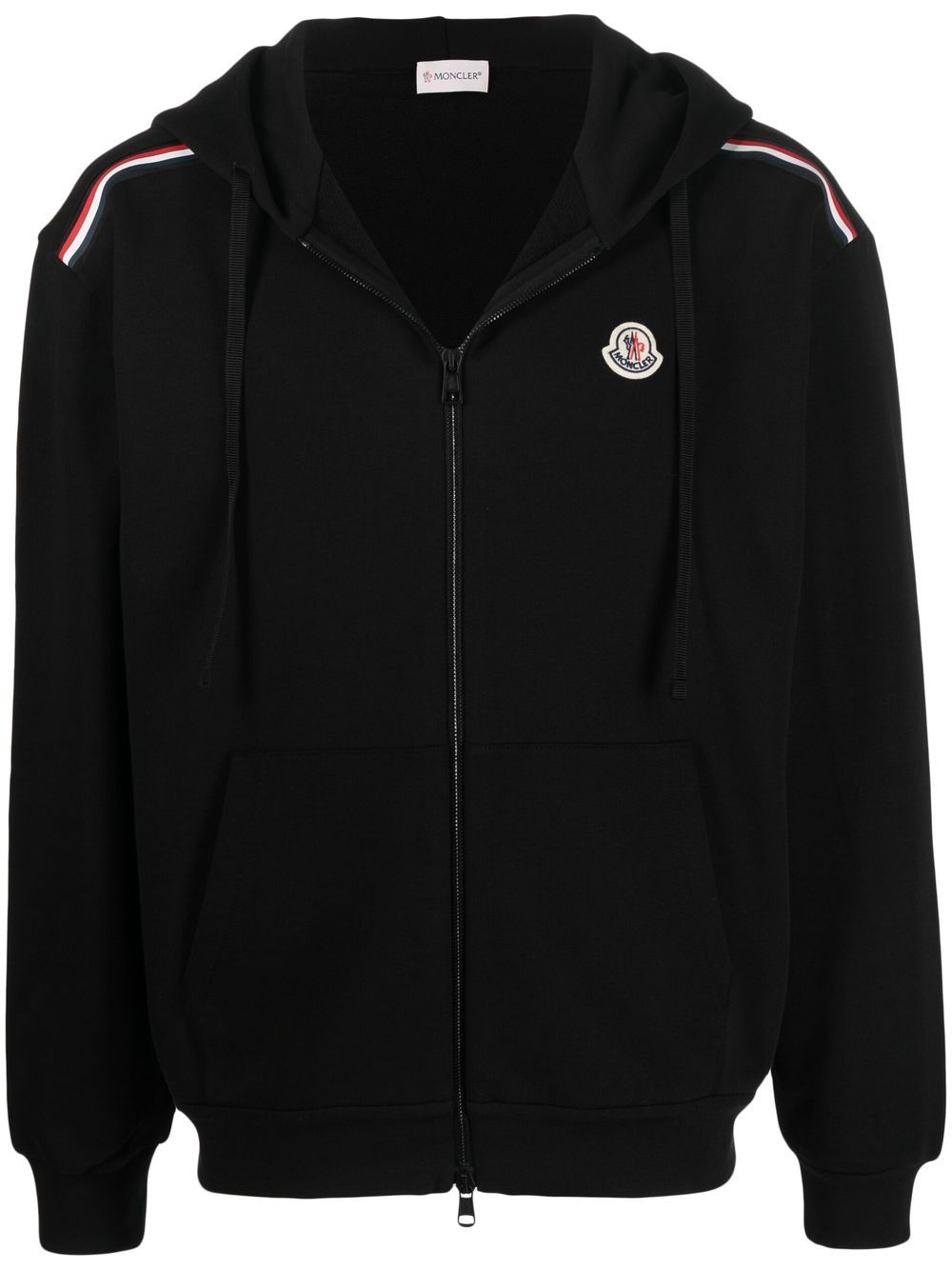 MONCLER Zip Up Hooded Jacket Black – MAISONDEFASHION.COM