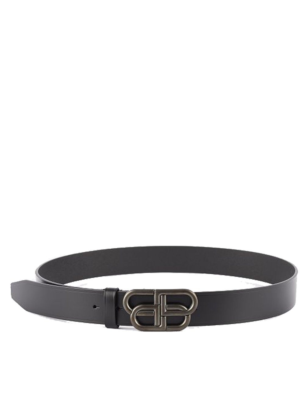 BALENCIAGA BB Logo Belt Black - MAISONDEFASHION.COM