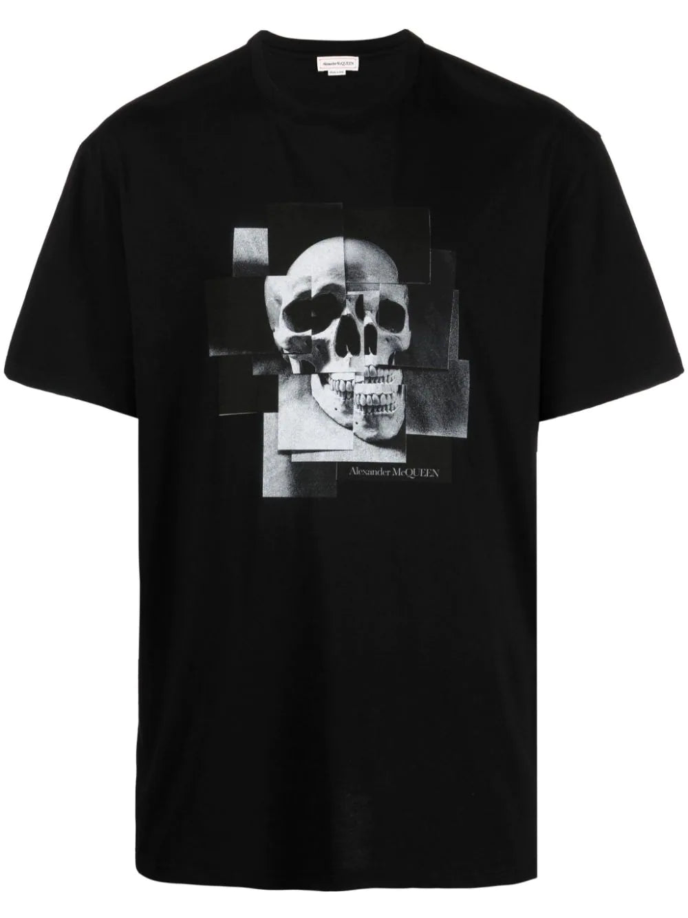 ALEXANDER MCQUEEN Abstract Skull Print T-Shirt Black