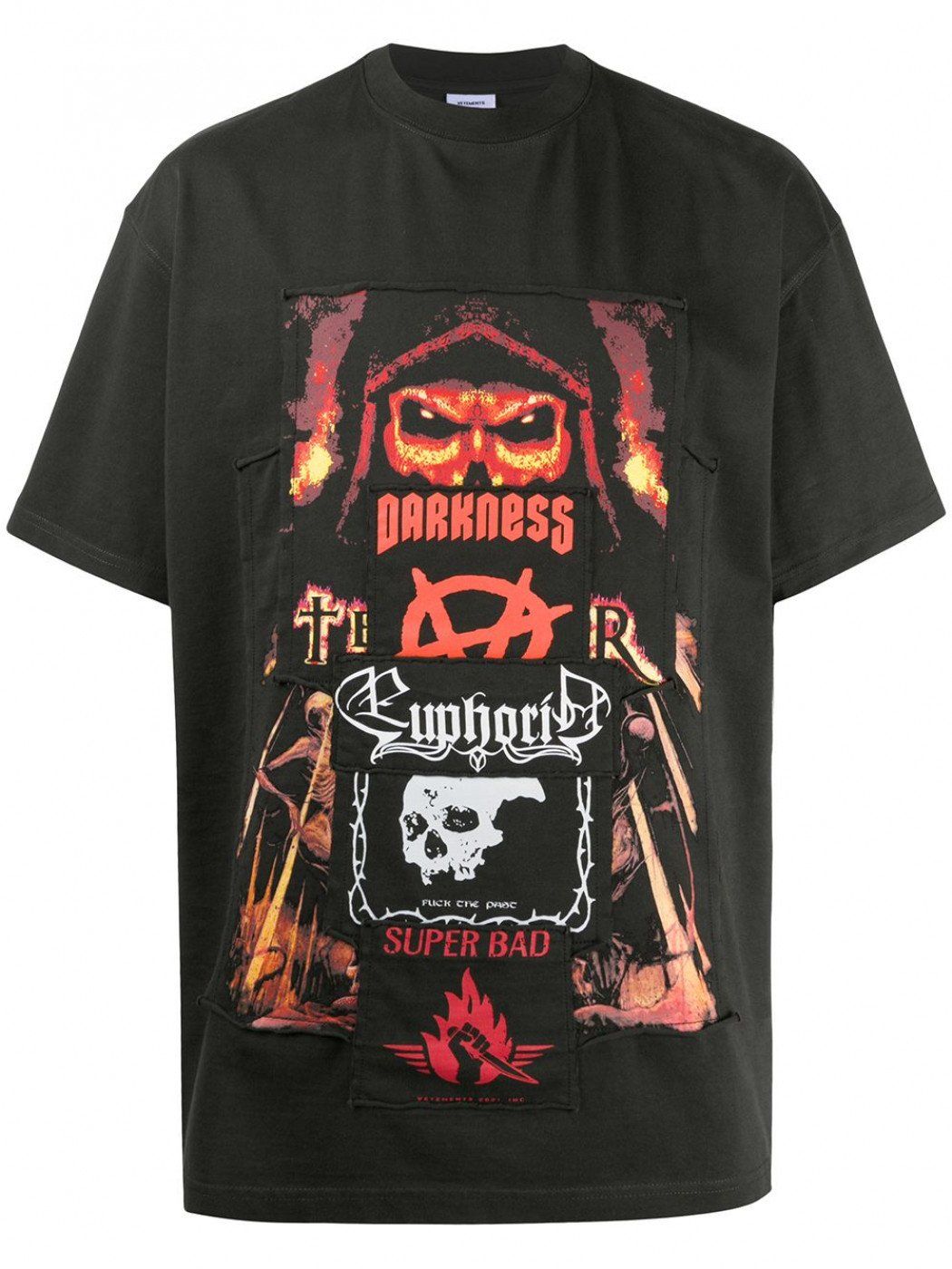VETEMENTS Metal Patch T-Shirt Black – MAISONDEFASHION.COM