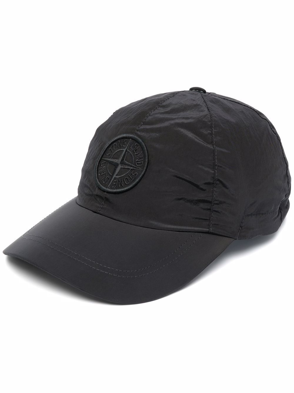 帽子 Stone  Nylon Logo Cap black STONE ISLAND Logo Nylon Baseball Cap Black – MAISONDEFASHION.COM