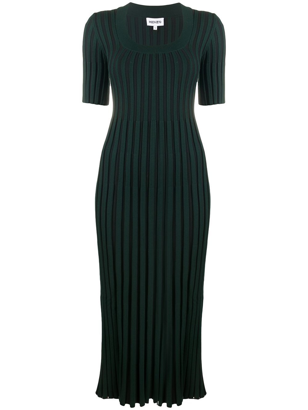 KENZO WOMEN Pleated Dress Dark Green – MAISONDEFASHION.COM