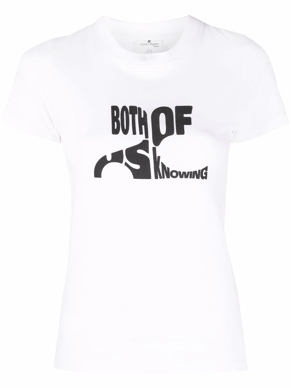 Tシャツ・カットソー COURREGES Woman T-Shirt White 125JDE123JS0194 0001 T-Shirts Women - courrèges (クレージュ)
