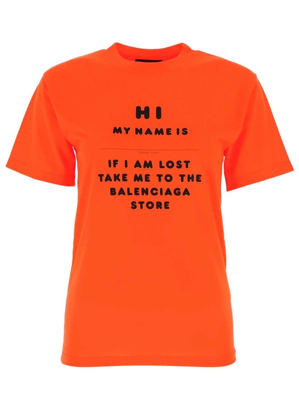 BALENCIAGA HI MY NAME IS ワイドフィットTシャツ 【公式通販】