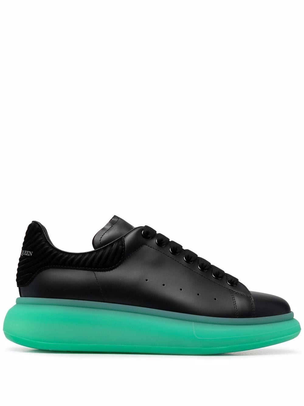ALEXANDER MCQUEEN Oversized Sneakers Black/Green - MAISONDEFASHION.COM