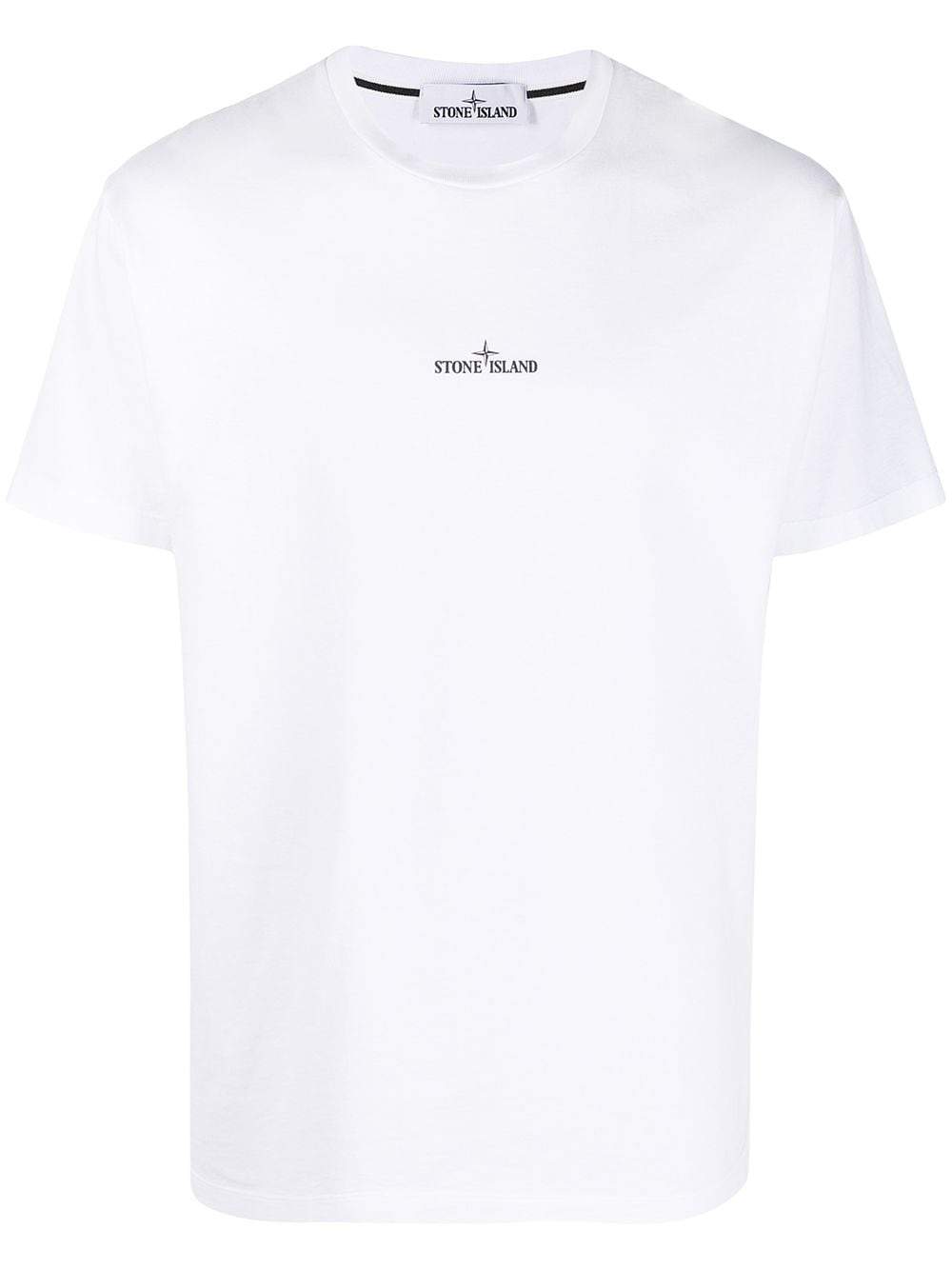 【美品】STONE  ホワイト Tシャツ Stone Island - Embroidered Logo T-shirt | HBX - Globally