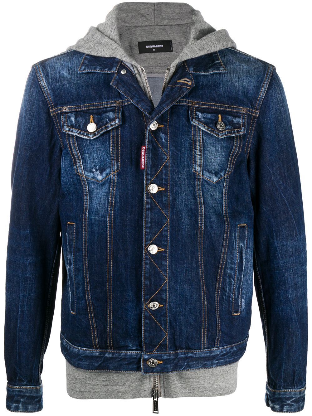 DSQUARED2 ICON Logo Denim Jacket – MAISONDEFASHION.COM
