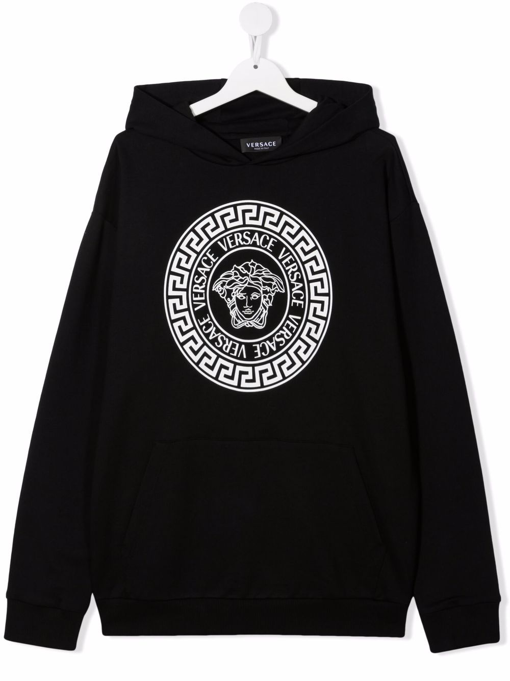 VERSACE☆キッズ メデューサ装飾コットンフリースパーカー black Cotton tracksuit in black - Versace Kids | Mytheresa