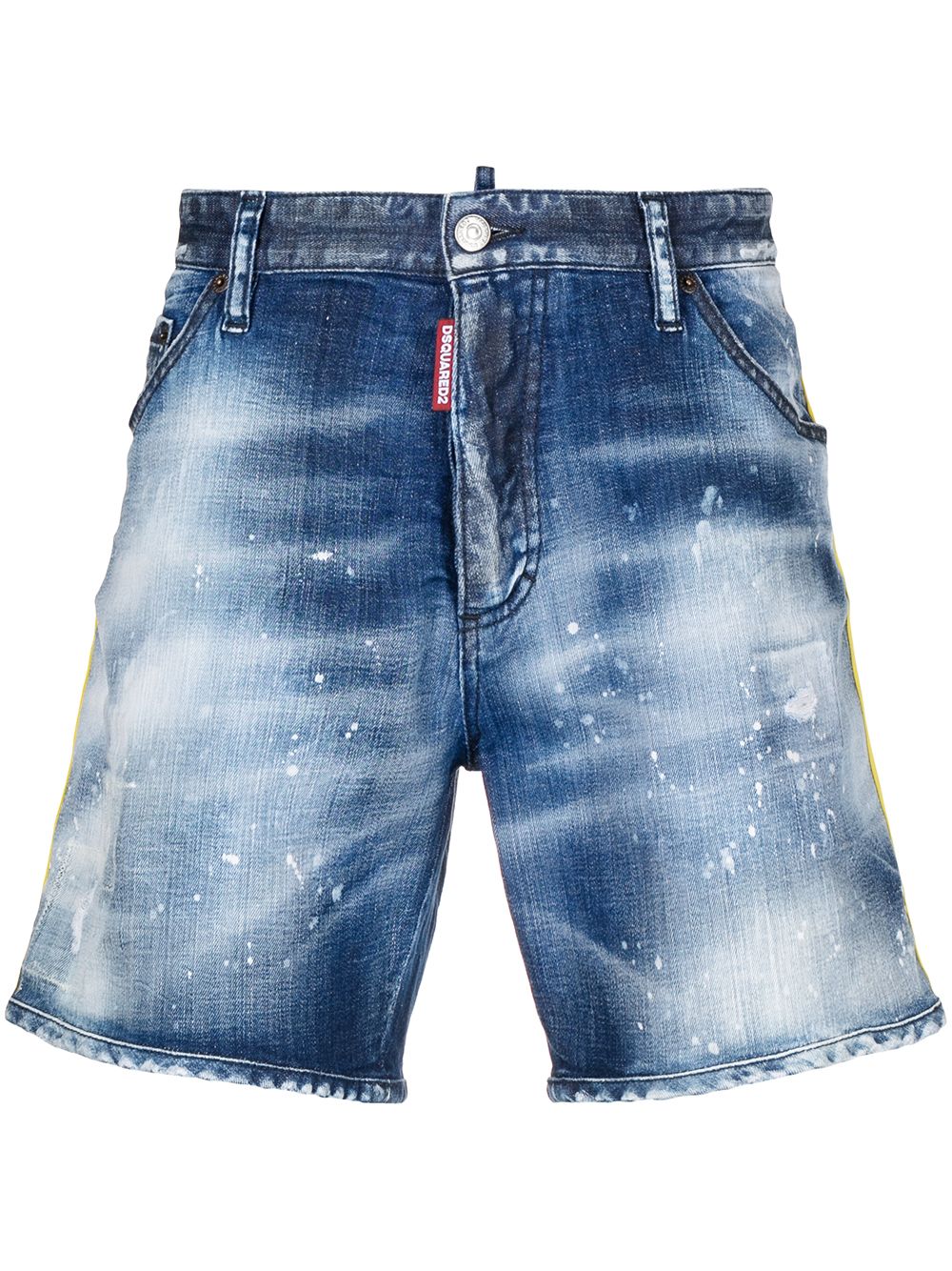 DSQUARED2 Logo Side Stripe Denim Shorts – MAISONDEFASHION.COM