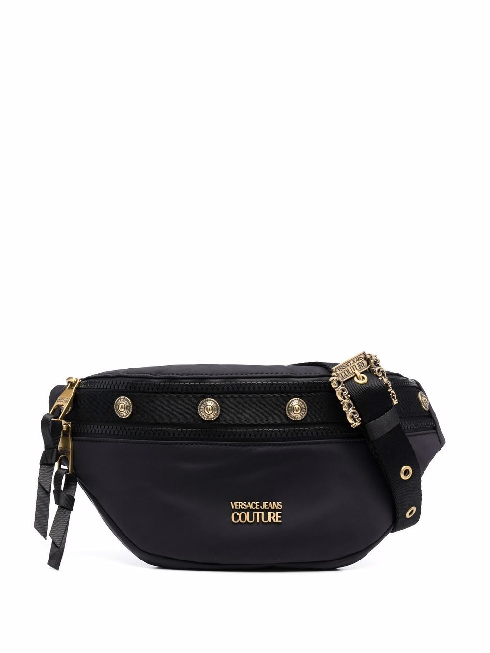 VERSACE Logo Belt Bag Black –