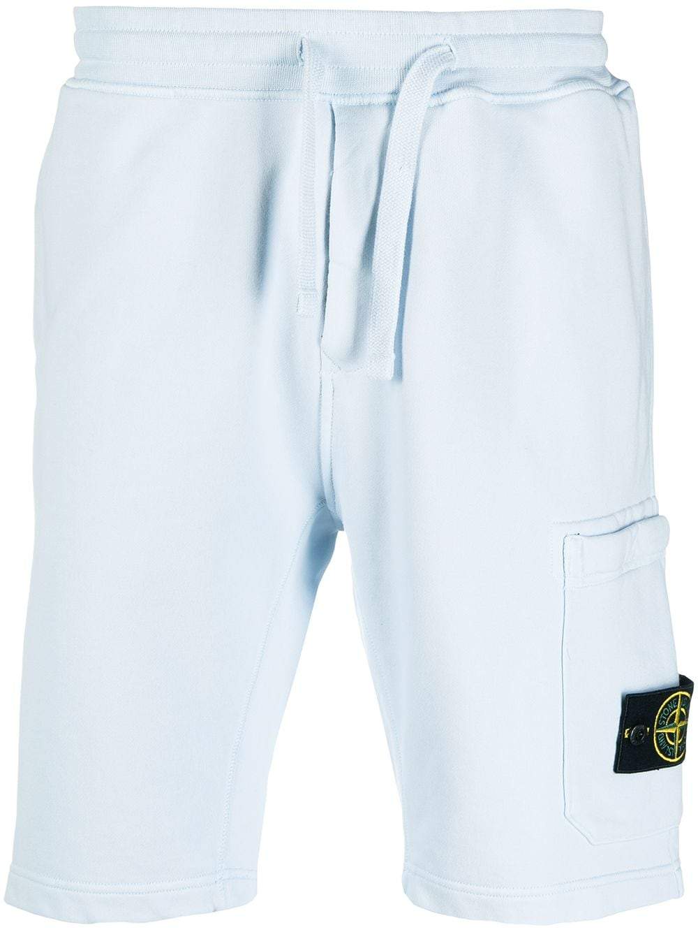 STONE ISLAND Bermuda Cargo Shorts Sky Blue – - Main Image