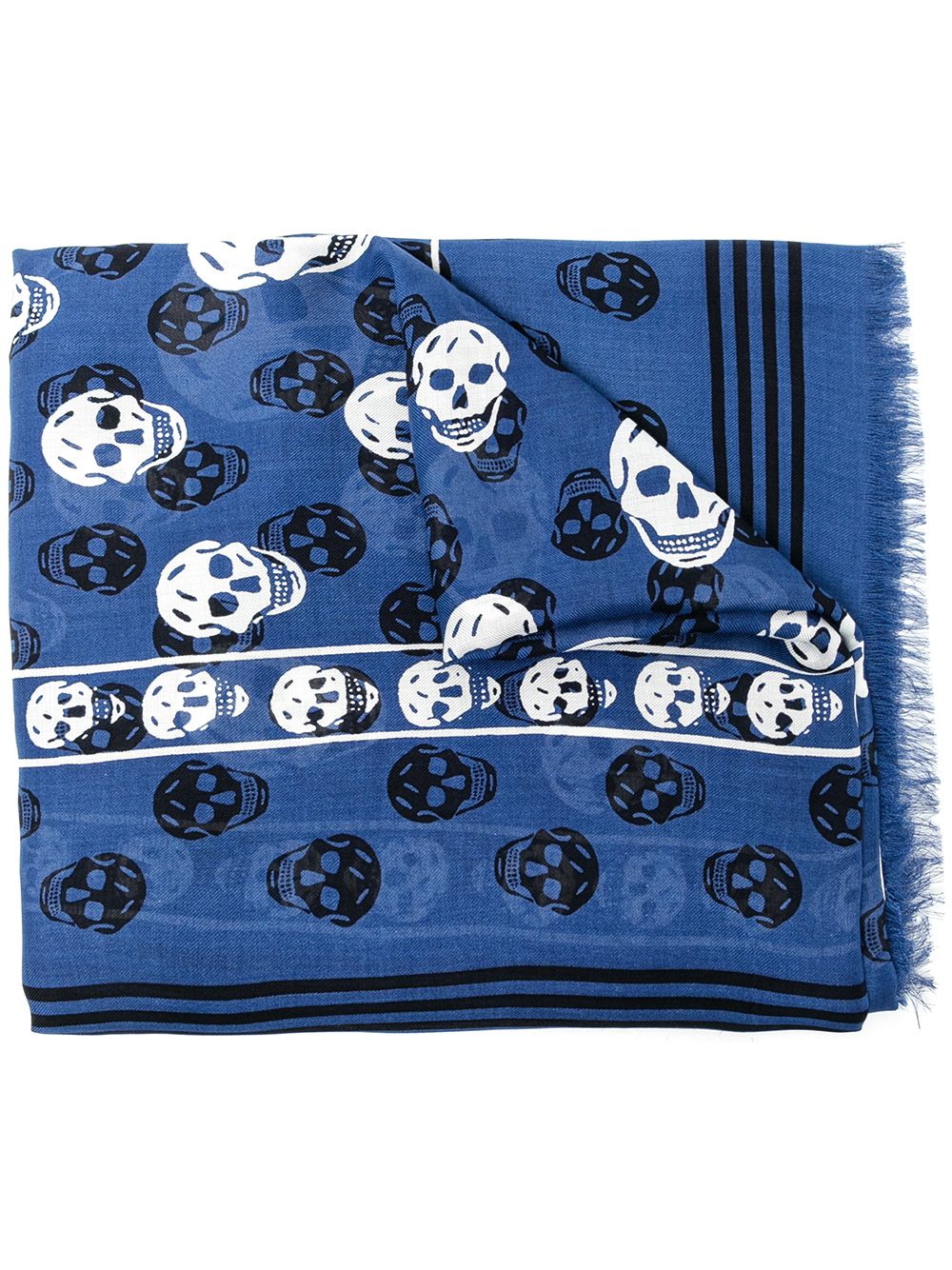 ALEXANDER MCQUEEN skull-print scarf Blue – MAISONDEFASHION.COM