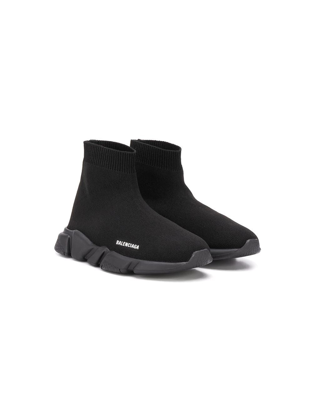 Balenciaga kids speed runner black/black Maison De Fashion