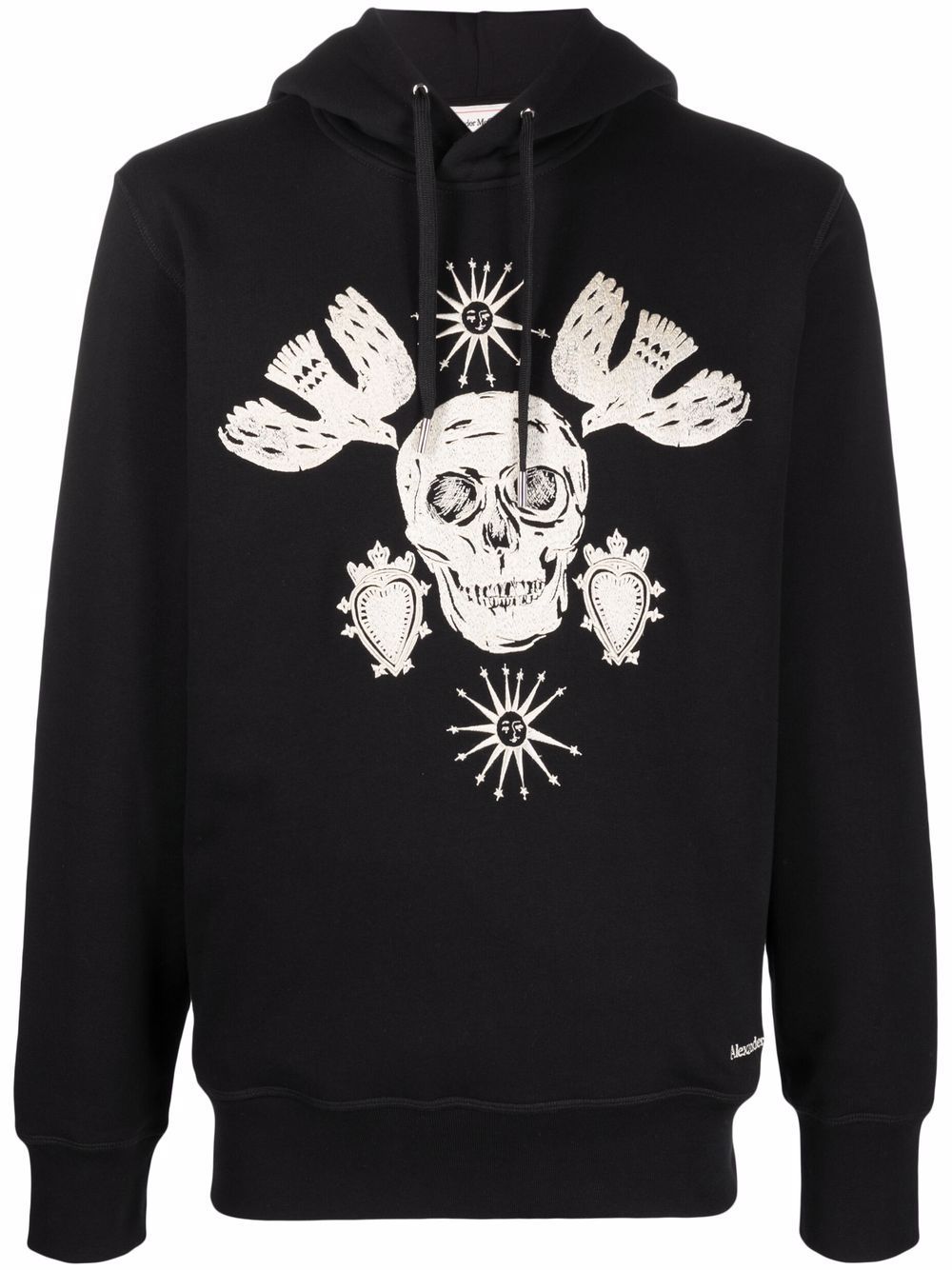 ALEXANDER MCQUEEN Skull Motif Hoodie Black – MAISONDEFASHION.COM