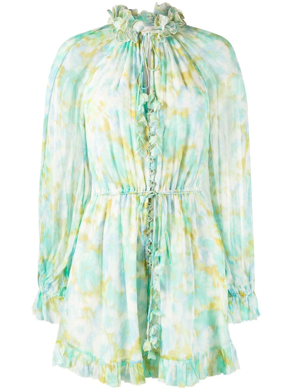 zimmermann blue and green dress Zimmermann Blue/ Green 2 Piece Gown by Zimmermann