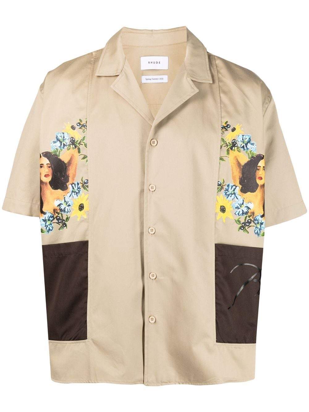RHUDE Cigar Shirt Beige - MAISONDEFASHION.COM