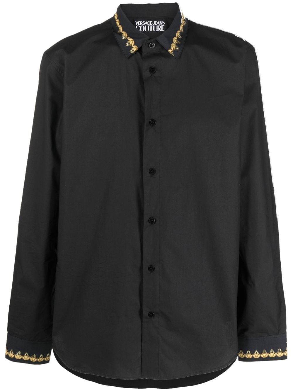 VERSACE Barocco Print Regular Fit Shirt Black –
