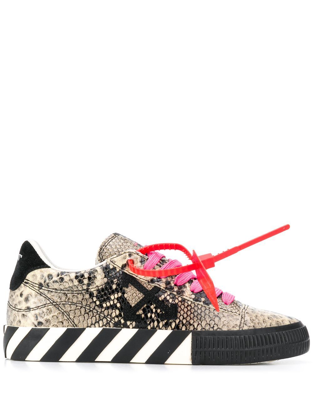 off white snakeskin sneakers
